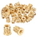 30 Pcs Threaded Inserts M3 X 6 3mm H 4 6mm Od Brass Metric Knurled Flange T-nuts Female Heat Set Embedment Nut For Plastic And 