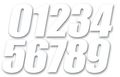 Dcor Individual Numbers 4in No 3 White 45-14-3 