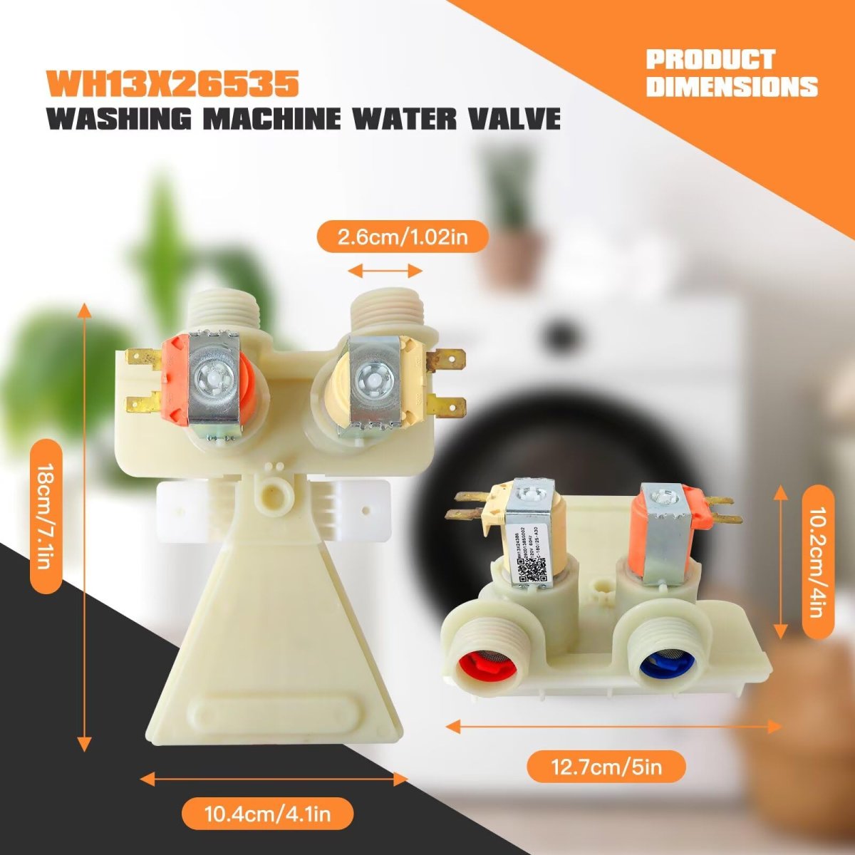 Wh13x26535 Ps12726769 Ap6892695 Washer Water Inlet Valve For Ge Washing Machine Gtw465asn1ww Gtw465asn2ww Gtw465asn3ww