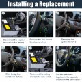 Uxcell 1 Set Ignition Key Switch No 6905702140 For Toyota Corolla 2005-2008 Metal Plastic