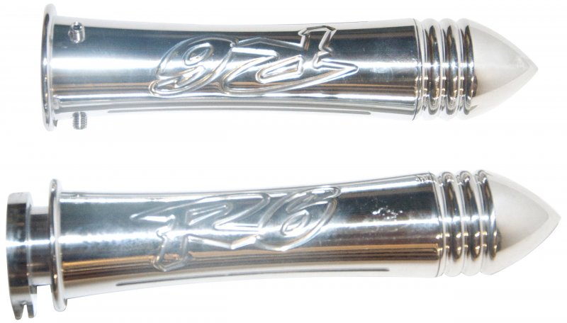 Yana Shiki A3041p Polished Curved Grips With Pointed Ends For Yamaha R6