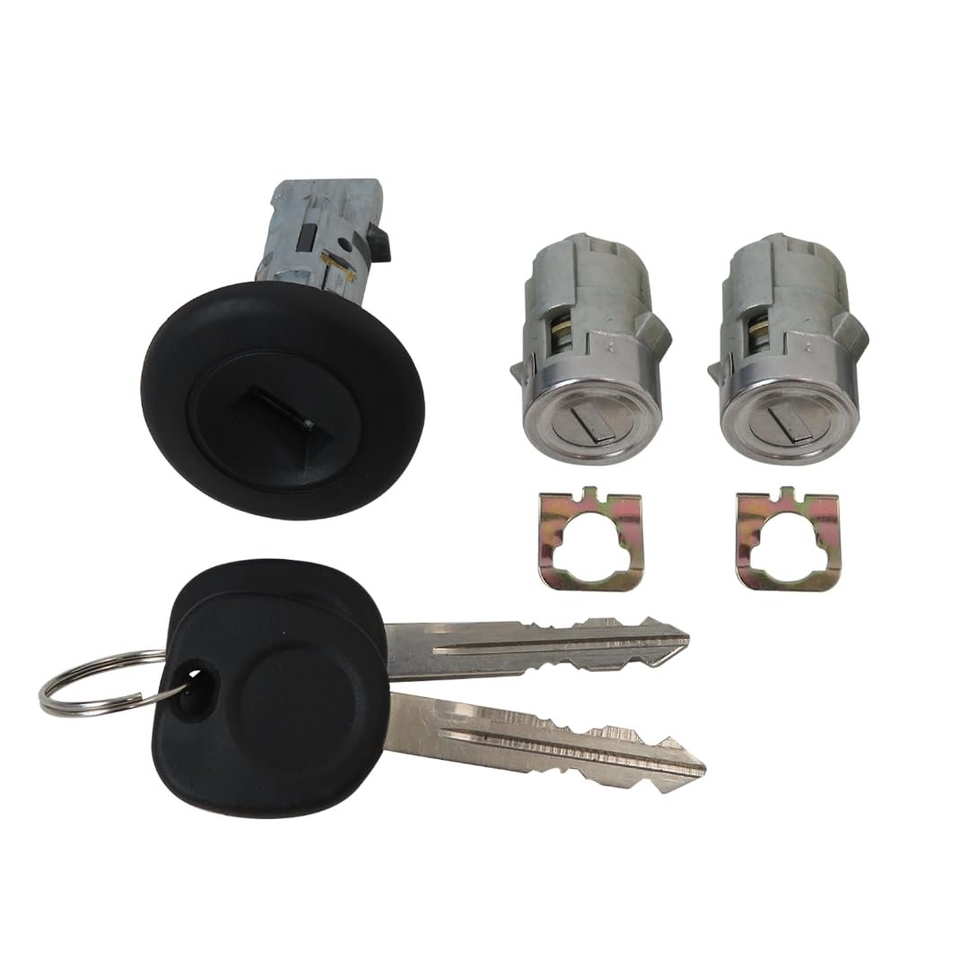 Version Pair Of Ignition Lock Cylinder W Front Door With Keys 707835 For Suburban 2003 2004 2005 2006 Repl 706592 598007