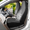 Alchemy Symbols Planet Icon Magic Astrology Mystery Occultism 1 Pc Car Front Seat Covers Non-slip Vehicle Premium Fabric