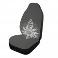 Alchemy Symbols Planet Icon Magic Astrology Mystery Occultism 1 Pc Car Front Seat Covers Non-slip Vehicle Premium Fabric