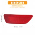 X Autohaux Pair Rear Bumper Reflector Side Marker 57010720a 57010721ac For Jeep Grand Cherokee 2011-2020 Compass 2011-2016