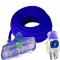 Pizety 14 Gauge Extension Cord 50 Feet 15 Amp Ft 3 125v 1875 Watts Heavy Duty Indoor Outdoor Grounded Powerft Triple Outlet Awg 