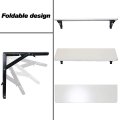 Boeray 8 Folding Shelf Bracket Carbon Steel Triangle Wall Mount Support Black Heavy Duty Paint Bench Table Brackets 90 Degree