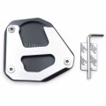 Httmt- Gray Extension Kickstand Side Stand Foot Pad Compatible With Kawasak Klr 650 2008-2019 P N Gzsp-jd-0309