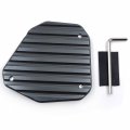 Httmt- Gray Extension Kickstand Side Stand Foot Pad Compatible With Kawasak Klr 650 2008-2019 P N Gzsp-jd-0309