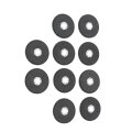 80 Grit 10 Pcs Flap Discs Aluminum Oxide 4-1 2 X 7 8 Fit For Most Electric Grinders And Sanding 