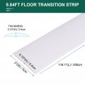 Uxcell Peel And Stick Floor Edging Trim Strip 2 Wide Pvc Laminate Door Flat Divider For Doorway Width Less Than Inch White 9