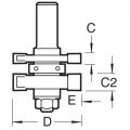 Trend Professional Tongue And Groove Set Router Cutter Bit 1 2 Inch Shank-5 8 Diameter 1 4 Cut Length 337x1 2tc