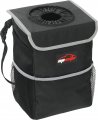 Epauto Waterproof Car Trash Can With Lid And Storage Pockets Black 