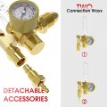Co2 Argon Gas Regulator Flow Meter With 8ft Hose For Mig Tig Welder
