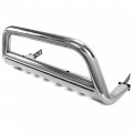 Kuafu Bull Bar Compatible With 1998-2005 Mercedes-benz Ml320 Ml350 Ml430 Ml500 Front Bumper Brush Push Grille Guard Stainless