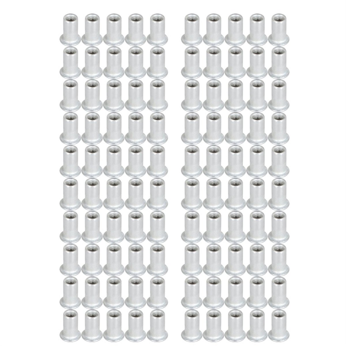 100pcs 10-24 Unc Rivet Nuts Kit Made Of Aluminium