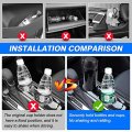 Cup Holder Inserts For Chevy Chevrolet Equinox 2018 2019 2020 2021 2022 2023 2024 Center Console Water Keeper Accessories Black