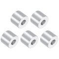 5 Pcs Aluminum Spacers 3 4 In Od X 16 Id 8 L Brushed Finish Unthreaded Metal Round Spacer Standoff Bushing For M8 Screw Bolts 
