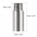 Uxcell Shower Head Extension Arm Stainless Steel 1 2pt Male To Female Thread 60mm Length Cast Pipe Fitting Coupler