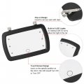 X Autohaux Car Sun Visor Mirror Clip On Vanity Makeup Shading Cosmetic With Touch Screen Led Lights
