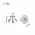 Uxcell M8x10mm Flat Head Machine Screws Inner Hex Screw 304 Stainless Steel Fasteners Bolts 10pcs
