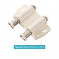 Uxcell Magnetic Lock Catch 1 Set Dual Cabinet Door Touch Suitable For Home Office Glass Doors Gold 66x34x19mm