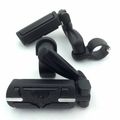 Smt Motorcycle Black 360 Adjustable Peg Mounting Kit Eagle Hawk Style Footrest For Yamaha V-star Roadstar Suzuki Boulevard