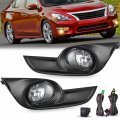Fog Light Assembly For 2013 2014 2015 Nissan Altima Clear Glass Lens Lamps With H11 12v 55w Bulbs Wiring Harness And Switch 