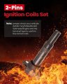 Ignition Coil Uf651 For Hyundai Elantra Tucson And Kia Soul Forte Fits 2 0l L4 2012 2021 Replaces 27300-2e000 27301-2e000 C1804