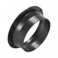 Uxcell Black Duct Connector Cone Flange Abs Plastic Air Outlet Inlet Hose Pipe Adaptor For 7 87inch Dia 2pcs