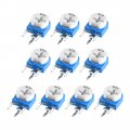 Uxcell Trimmer Potentiometer 50k Ohm Adjustment Horizontal Variable Resistors 10pcs