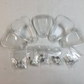 Xkh- 5 Pcs Clear Roof Running Light Cab Marker Cover And White Led Bulb Compatible With 1999 2014 F-250 F-350 F-450 F 550 Super