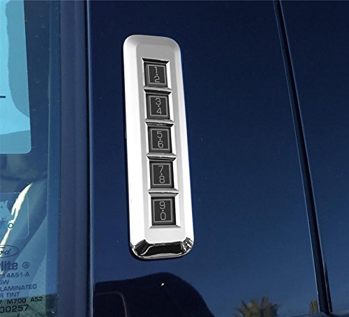 Razer Auto 2015-2016 Ford F150 Truck Pillar Post Keypad Triple Chrome Plated Trim Cover 2016