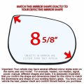 Passenger Side Mirror Glass Assembly With Plastic Backing Plate Non-heated Compatible 2001-2007 Ford Escape 2005-2007 Mercury