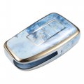 Car Key Fob Cover 4 Button Remote Case Blue For Lexus Es350 Rx Gs Ls Nx Rs Gx Lx Rc Lc 