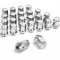 Dynofit M12x1 5 Wheel Lug Nuts Aftermarket 24 Chrome 12mmx1 Customuts Conical 1 38 Tall 19mm 12-10 Steel For 5 Lug Tuner Rims 