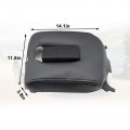 Secosautoparts Black Leather Center Console Lid Armrest Cover Replacement Fit For Chevy Silverado Gmc Sierra 2014 2015 2016