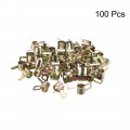 Uxcell 6mm 1 4inch Spring Band Type Action Fuel Silicone Vacuum Hose Pipe Clamp Low Pressure Air Clip 100pcs