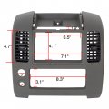 Ecotric Front Center Dash Console Compatible With 2005-2016 Nissanier Front Instrument Panel Lid Bezel Dashboard Cover