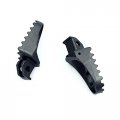 Httmt Mt216-024- Motorcycle Gunmetal Black Motocross Mx Steel Foot Pegs Compatible With Suzuk Rm Rm85 Rm85l Dr-z125l Dr-z125