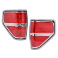 Rear Tail Lights Brake Lamp Assembly For 2009-2014d F150 2 Or 4 Door Red Left And Right Pair Fits Regular Cab Extra Crew Not 