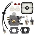 Carburetor For C1u-k55 Fuel Line Grommet Kit Carb Gasket Check Valve Spark Plug Air Filter 