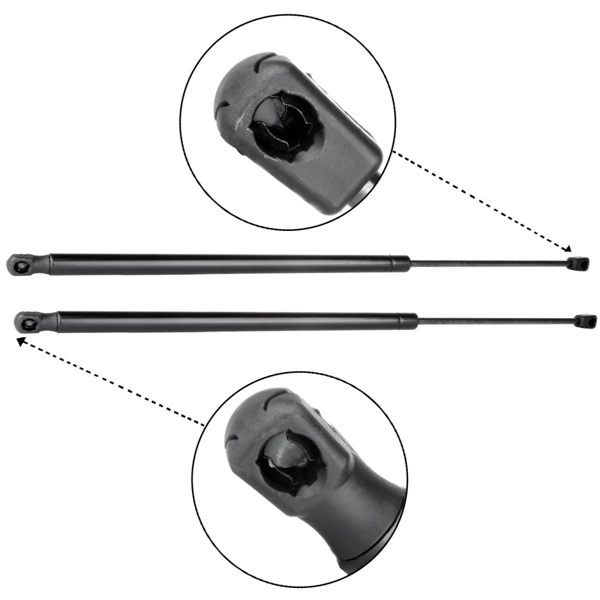 Liftgate Gas Strut Lift Supports For Jeep Commander 2006 2007 2008 2009 2010 25 72 In Extended And 18 22 Compressed Length Set