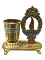 Brass Electric Yizkor Memorial Lamp 