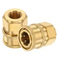 2pcs Pressure Washer Adapter 3 8 Female Quick Plug To M14 Connect Fittings Brass Swivel For Power Washers Hose 