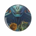 Aliens Vs Cats For Adoption Happy Cat Day Double Sided Stainless Steel Keychain 1 25 In Round 3d Resin Encased Design Keys And