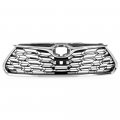 Front Bumper Upper Grille Chrome Trim Grill W Hole For Toyota Highlander 2020-2022 Fit Models With View Camera Not Xse 