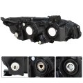 1pc Replacement For Honda Civic 2016-2020 Left Side Headlight Headlamp Assembly Halogen With Drl Chrome Housing Ho2503173