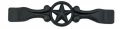 Barbwire Star Handle In Matte Black Enamel Vintage Western Cabinet And Furniture Pull 5 By 0 75 With 3 25 Screw Spacing 1 Pack 