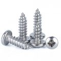 5-20pcs 316 Stainless Steel Round Head Phillips Self Tapping Screws M4 M5 M6 Cross Recessed Pan Wood Screw Duo Er Length 35mm
